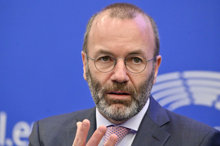 Pressebriefing Fraktion der Europäischen Volkspartei im EU-Parlament in Straßburg