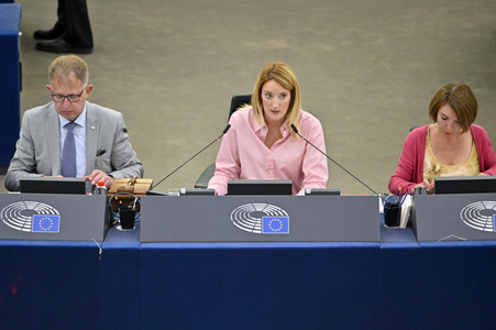 Festakt zum 60. Jahrestag der gemeinsamen Agrarpolitik im EU-Parlament in Straßburg