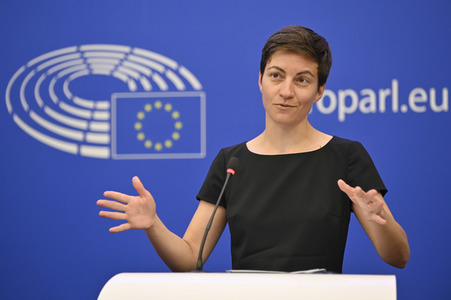 Pressebriefing der Fraktion Die Grünen/Europäische Freie Allianz im EU-Parlament in Straßburg