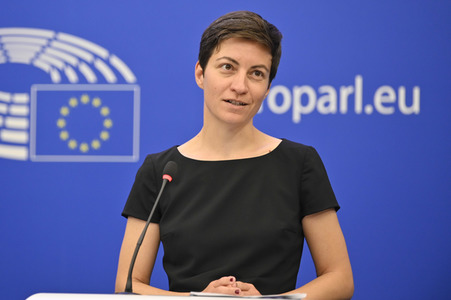 Pressebriefing der Fraktion Die Grünen/Europäische Freie Allianz im EU-Parlament in Straßburg