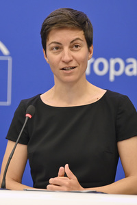 Pressebriefing der Fraktion Die Grünen/Europäische Freie Allianz im EU-Parlament in Straßburg