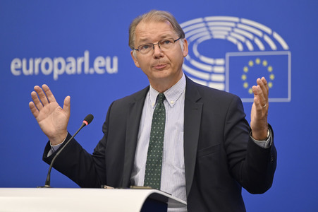 Pressebriefing der Fraktion Die Grünen/Europäische Freie Allianz im EU-Parlament in Straßburg