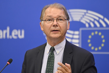 Pressebriefing der Fraktion Die Grünen/Europäische Freie Allianz im EU-Parlament in Straßburg