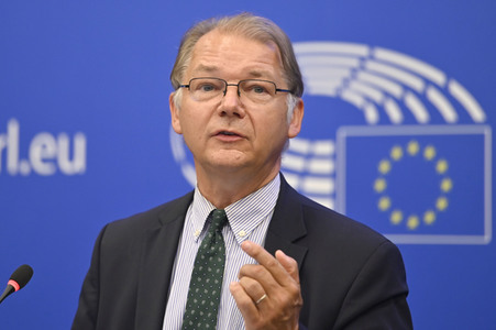 Pressebriefing der Fraktion Die Grünen/Europäische Freie Allianz im EU-Parlament in Straßburg