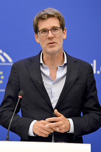 Pressebriefing der Fraktion Renew Europe im EU-Parlament in Straßburg