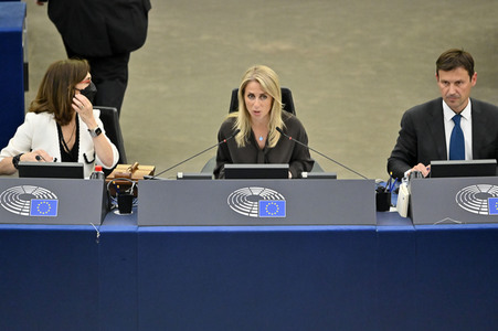 Plenartagung zum Türkei-Bericht 2021 im EU-Parlament in Straßburg