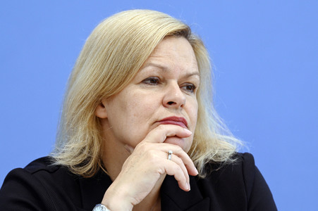 Bundespressekonferenz Vorstellung des Verfassungsschutzberichts 2021 in Berlin