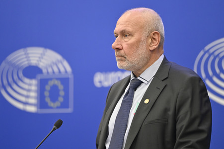 Pressekonferenz zur bulgarischen Position gegenüber Nordmazedonien im EU-Parlament in Straßburg