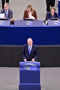 Plenartagung zu dem Thema 'Was Europa ausmacht' im EU-Parlament in Straßburg
