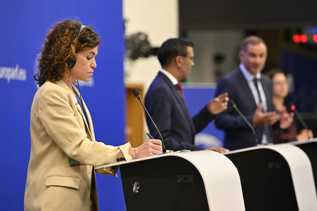 Pressekonferenz zu den  EU-Inseln und die Kohäsionspolitik im EU-Parlament in Straßburg