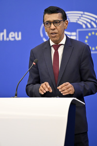 Pressekonferenz zu den  EU-Inseln und die Kohäsionspolitik im EU-Parlament in Straßburg