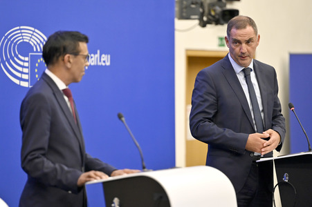 Pressekonferenz zu den  EU-Inseln und die Kohäsionspolitik im EU-Parlament in Straßburg