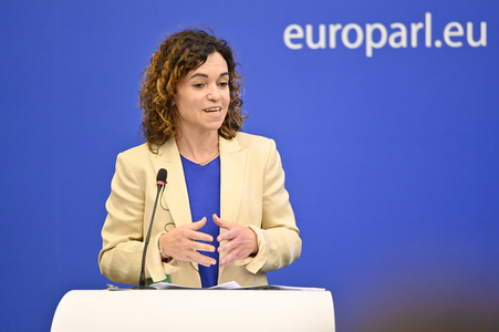 Pressekonferenz zu den  EU-Inseln und die Kohäsionspolitik im EU-Parlament in Straßburg