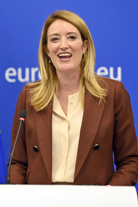 Pressekonferenz zur Urkaine im EU-Parlament in Straßburg