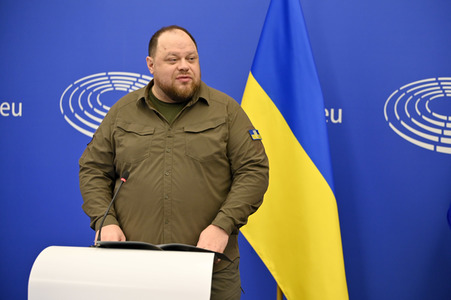 Pressekonferenz zur Urkaine im EU-Parlament in Straßburg