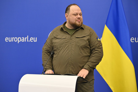 Pressekonferenz zur Urkaine im EU-Parlament in Straßburg