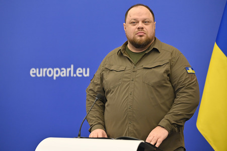 Pressekonferenz zur Urkaine im EU-Parlament in Straßburg