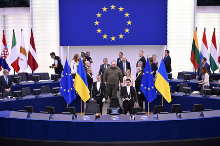 Rede von Ruslan Stefantschuk im EU-Parlament in Straßburg