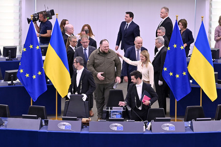 Rede von Ruslan Stefantschuk im EU-Parlament in Straßburg