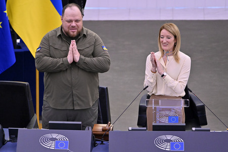 Rede von Ruslan Stefantschuk im EU-Parlament in Straßburg