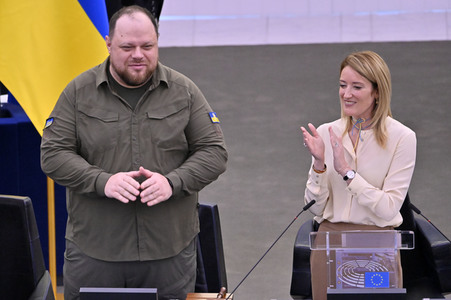 Rede von Ruslan Stefantschuk im EU-Parlament in Straßburg