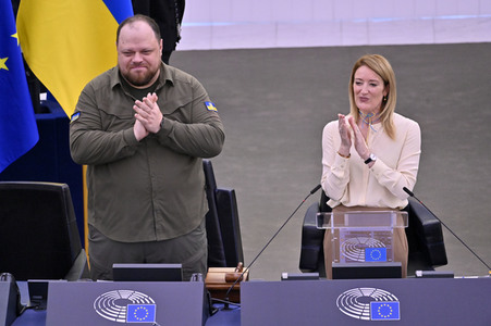 Rede von Ruslan Stefantschuk im EU-Parlament in Straßburg