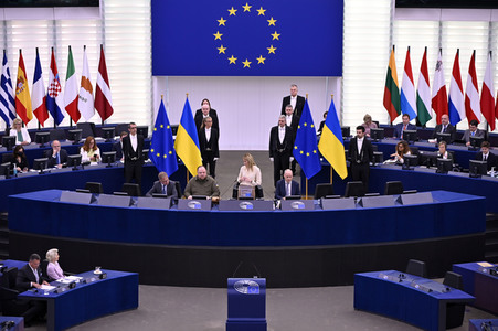 Rede von Ruslan Stefantschuk im EU-Parlament in Straßburg