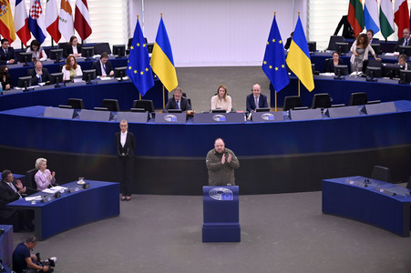 Rede von Ruslan Stefantschuk im EU-Parlament in Straßburg