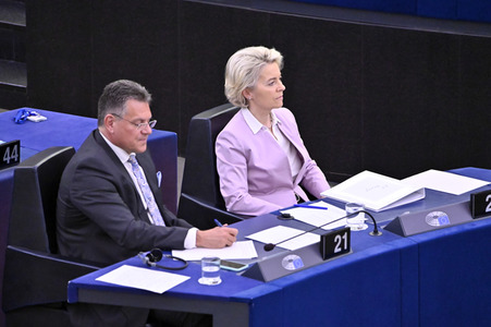Plenartagung zur Ukraine im EU-Parlament in Straßburg