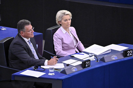 Plenartagung zur Ukraine im EU-Parlament in Straßburg