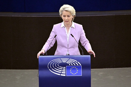Plenartagung zur Ukraine im EU-Parlament in Straßburg