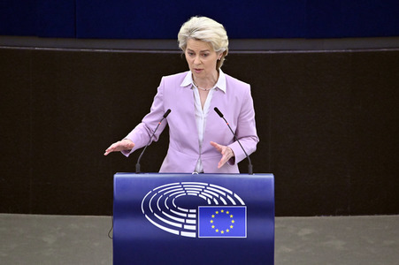 Plenartagung zur Ukraine im EU-Parlament in Straßburg