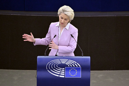 Plenartagung zur Ukraine im EU-Parlament in Straßburg