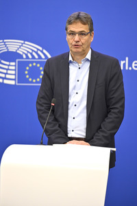 Pressekonferenz der EVP zum Thema 'Fit für 55' im EU-Parlament in Straßburg