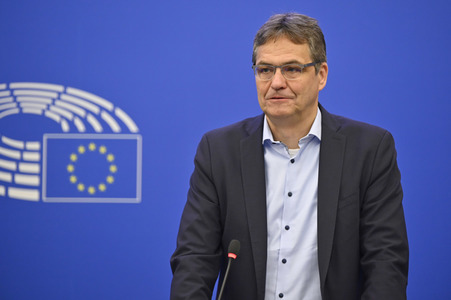 Pressekonferenz der EVP zum Thema 'Fit für 55' im EU-Parlament in Straßburg