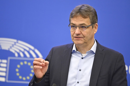 Pressekonferenz der EVP zum Thema 'Fit für 55' im EU-Parlament in Straßburg