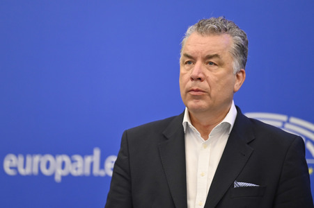 Pressekonferenz der EVP zum Thema 'Fit für 55' im EU-Parlament in Straßburg