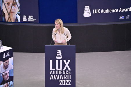 Verleihung des Lux Publikumspreises 2022  im EU-Parlament in Straßburg