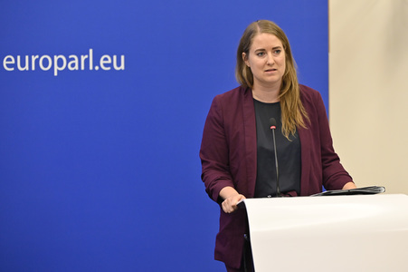Pressekonferenz zur Kernenergie und Gas im EU-Parlament in Straßburg