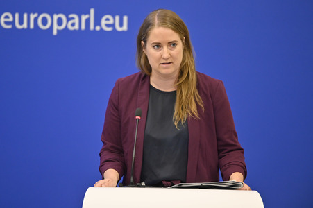Pressekonferenz zur Kernenergie und Gas im EU-Parlament in Straßburg