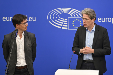 Pressekonferenz zur Kernenergie und Gas im EU-Parlament in Straßburg