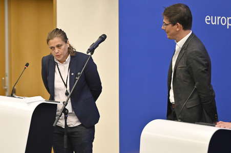 Pressekonferenz zur Kernenergie und Gas im EU-Parlament in Straßburg
