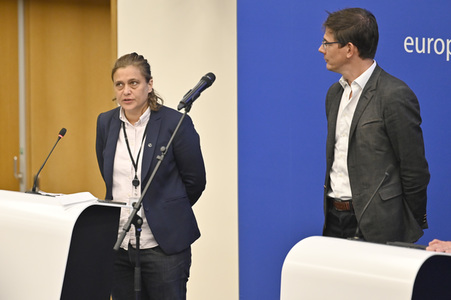 Pressekonferenz zur Kernenergie und Gas im EU-Parlament in Straßburg
