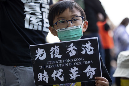Demonstration zum 3 Jahrestag des Beginns der Honkong-Proteste in London