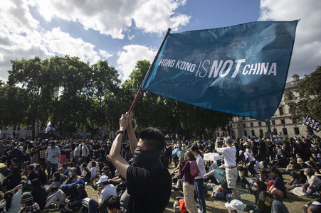 Demonstration zum 3 Jahrestag des Beginns der Honkong-Proteste in London