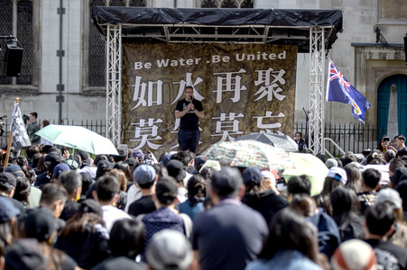 Demonstration zum 3 Jahrestag des Beginns der Honkong-Proteste in London