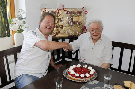 Geburtstagsfeier zum 95. Geburtstag von Lutz Jahoda in Storkow
