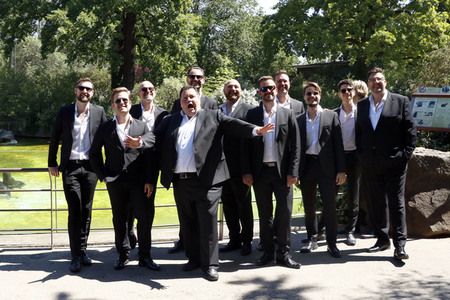 Fototermin mit The 12 Tenors in Berlin