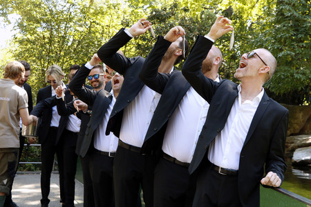 Fototermin mit The 12 Tenors in Berlin