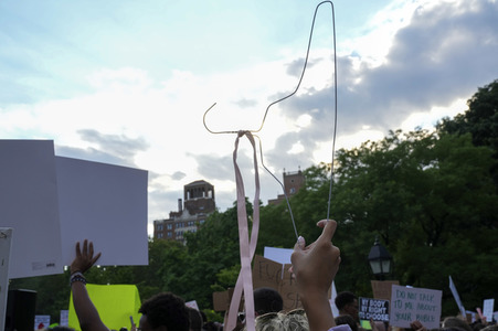 Protest gegen die Entscheidung der Supreme Courts gegen das Abtreibungsrecht in New York